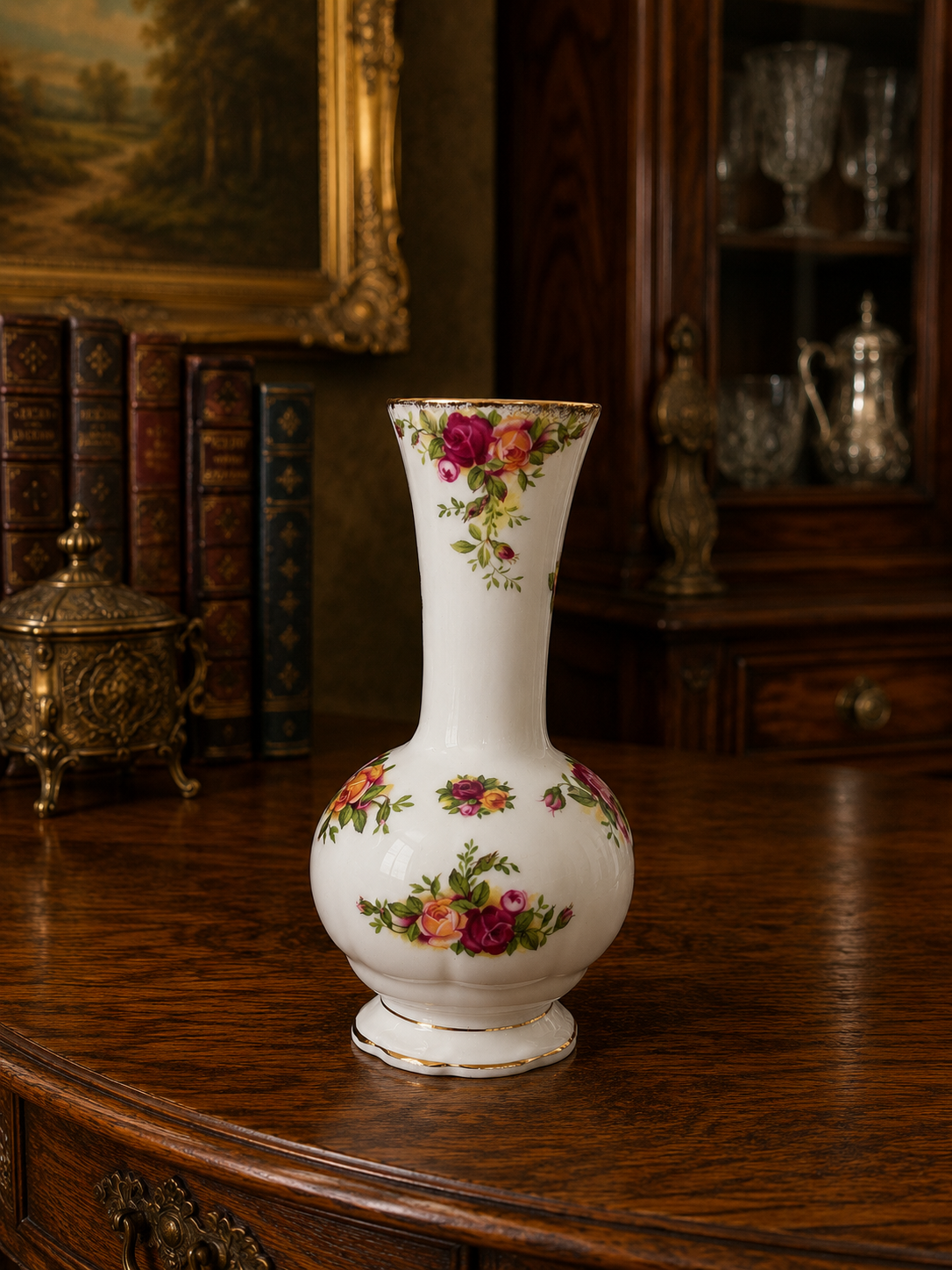 Set of 3 Royal Albert Old Country Roses 2nd Quality Vases