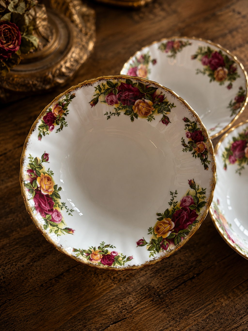 Royal Albert Old Country Roses Cereal Bowls – Set of 6 - 1st Quality