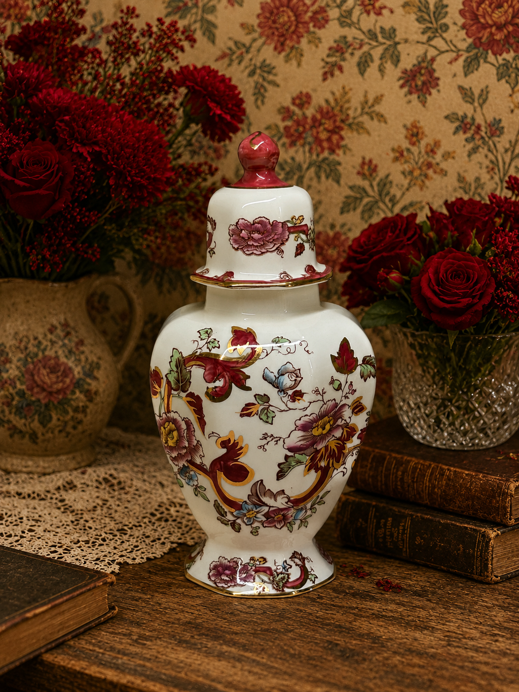 Masons ‘Mandalay Red’ Urn