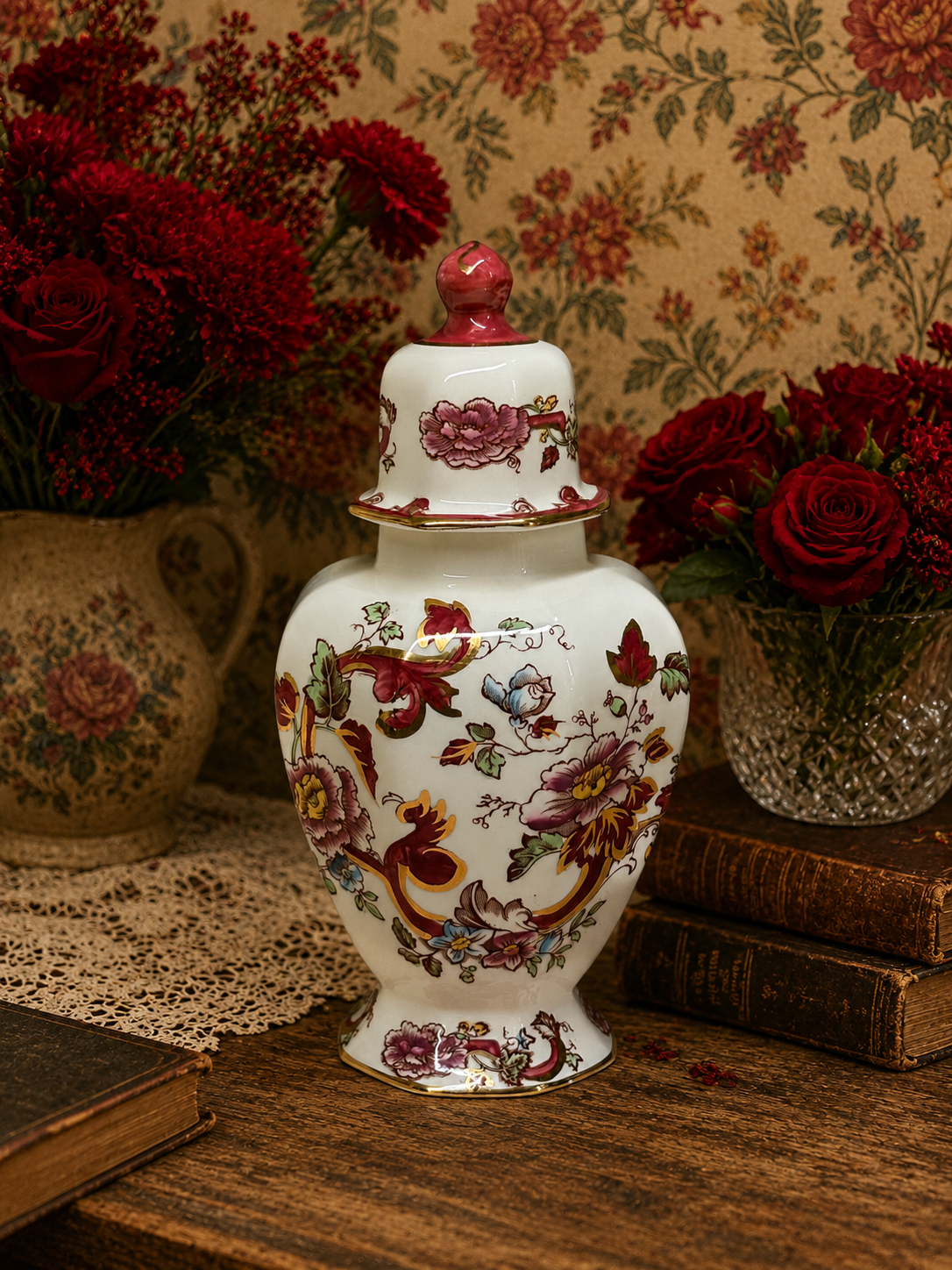 Masons ‘Mandalay Red’ Urn