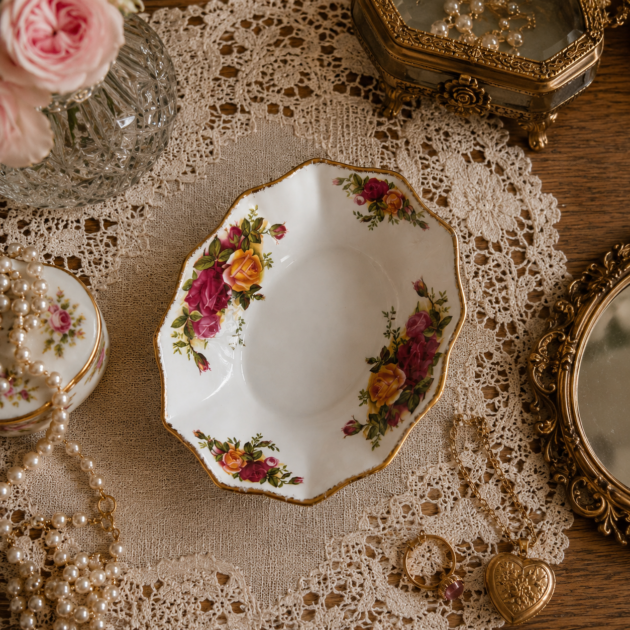 Royal Albert Old Country Roses Trinket Dish