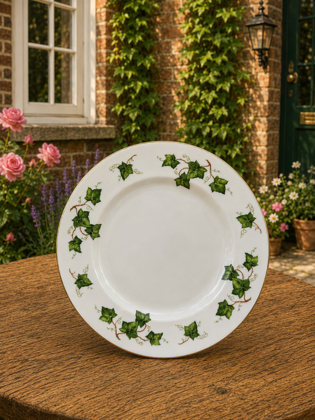 Set of 5 Ivy Leaf Colcough Salad Plates