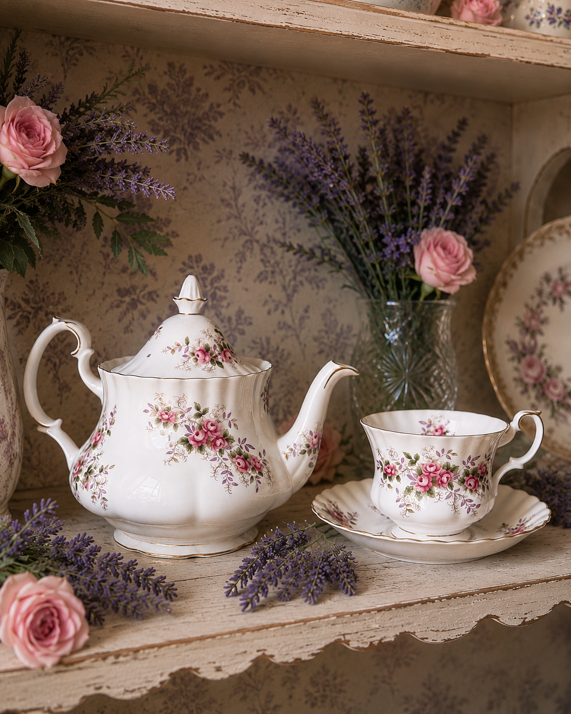 Royal Albert “Lavender Rose” Duo
