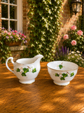 Colclough Ivy Leaf Small Milk Jug & Sugar Bowl