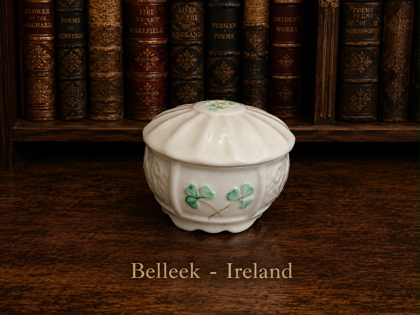 Belleek Trinket Pot - Made in Ireland