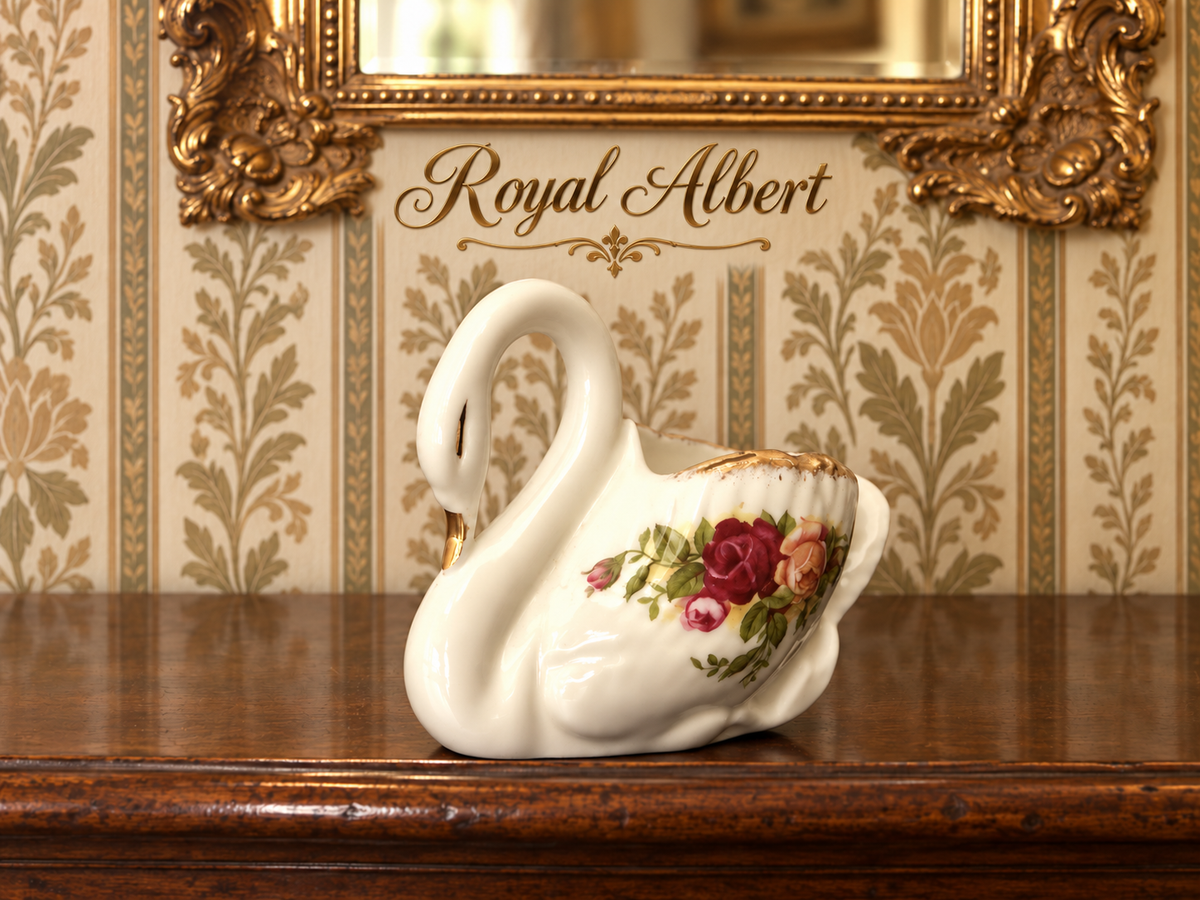 Royal Albert. Old Country Roses. Swan Trinket