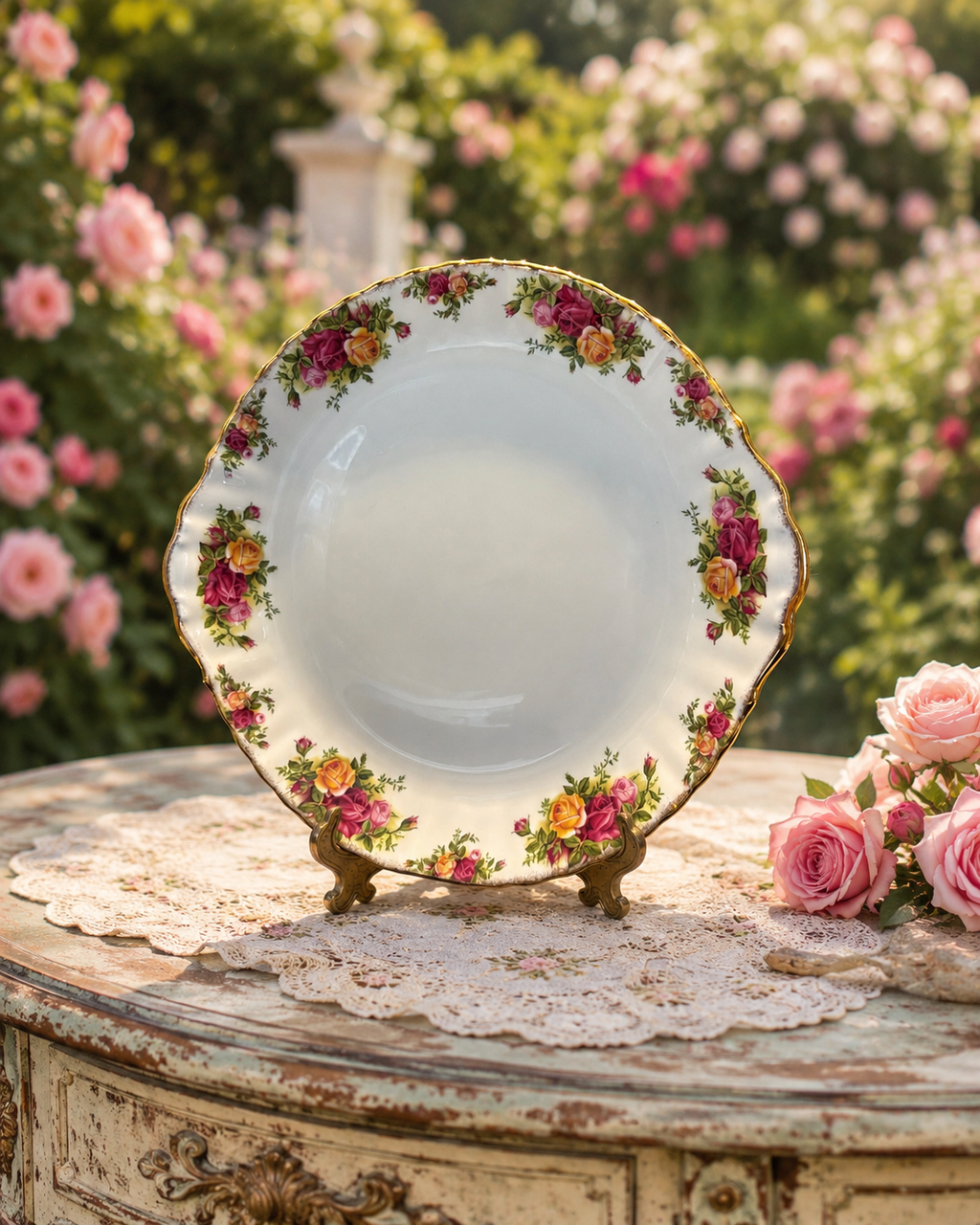 Royal Albert Old Country Roses Cake Plate Second Quality