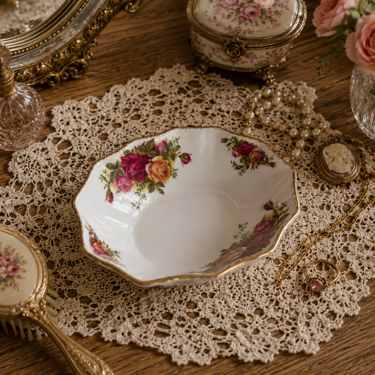 Royal Albert Old Country Roses Trinket Dish