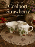 Coalport Strawberry Milk Jug & Sugar Bowl
