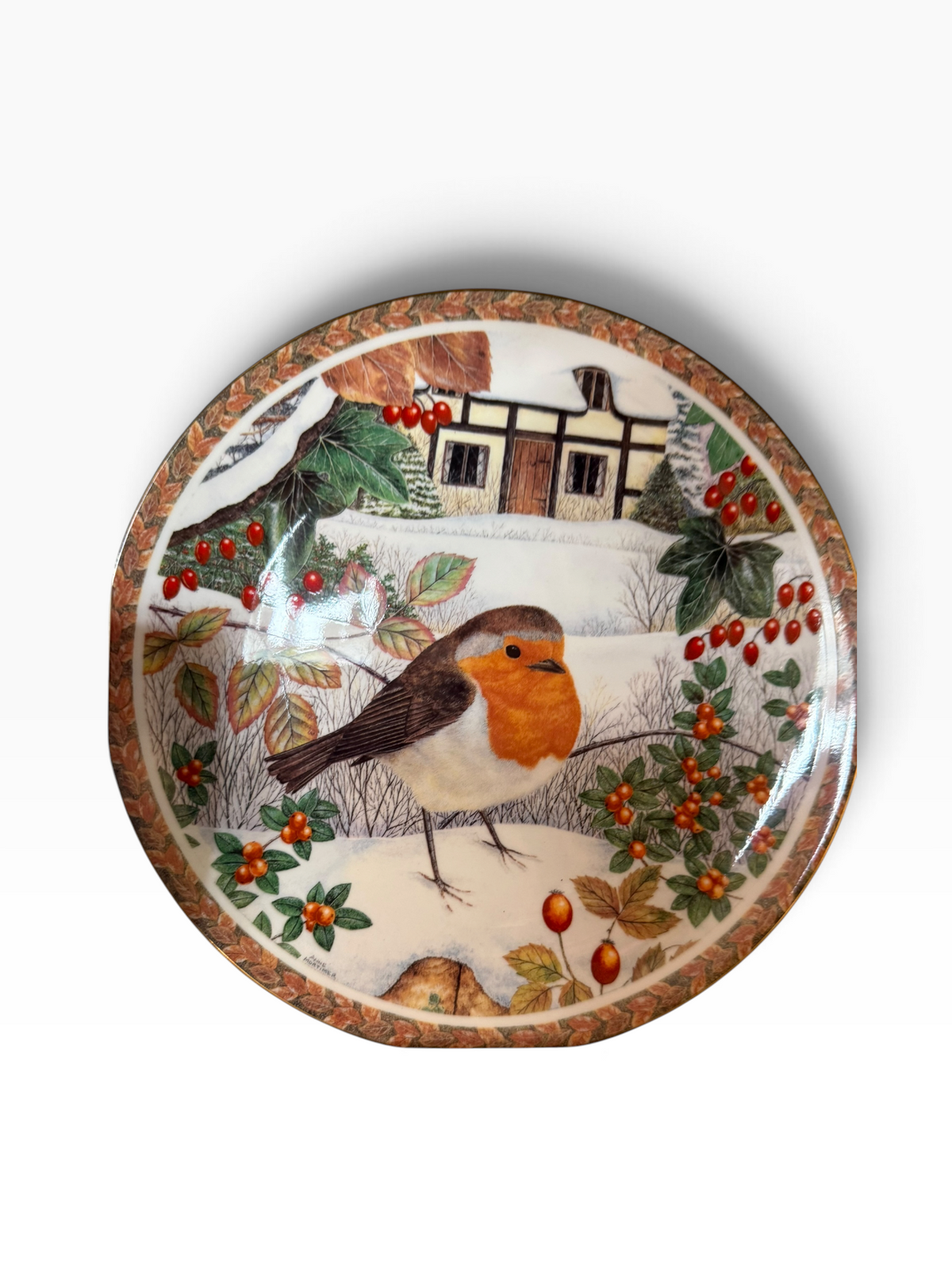 Coalport. Robin Plate.