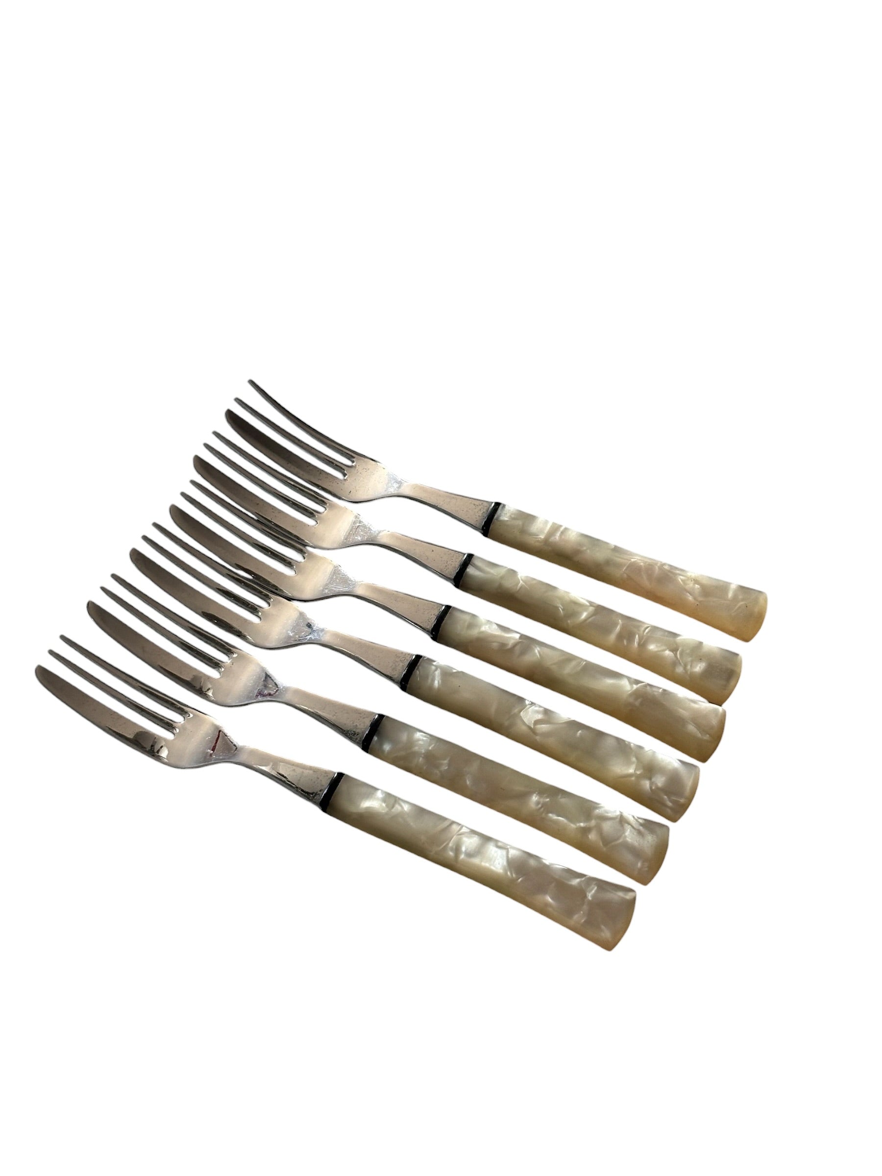 Mother of Pearl Set of 6 Cake Forks