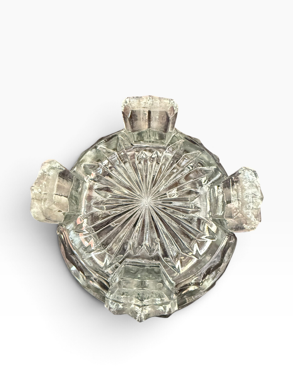 Large vintage glass sweet jar