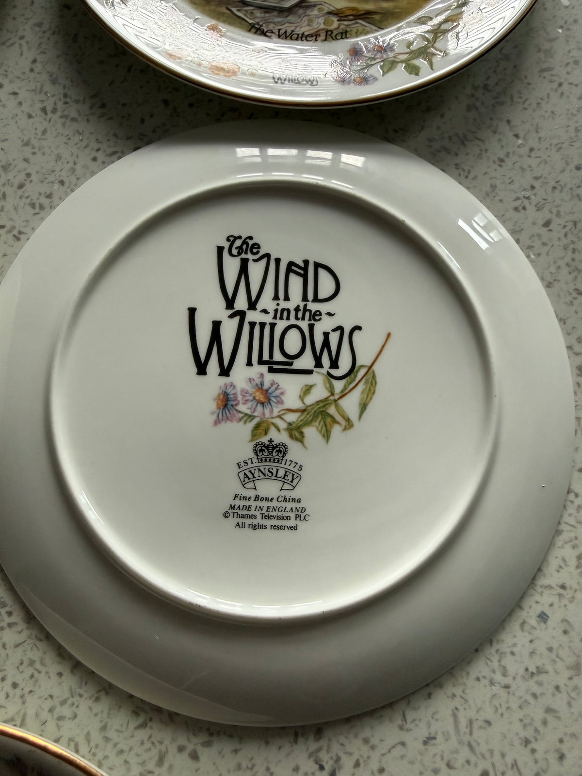AYNSLEY. Set 9 Wind In The Willows Plates 18cm