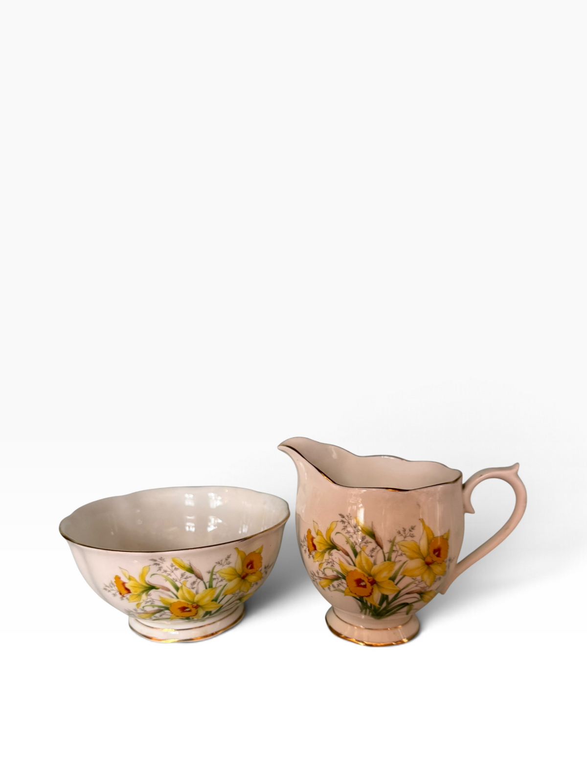 Royal Albert. Daffodil. Milk Jug & Sugar Bowl