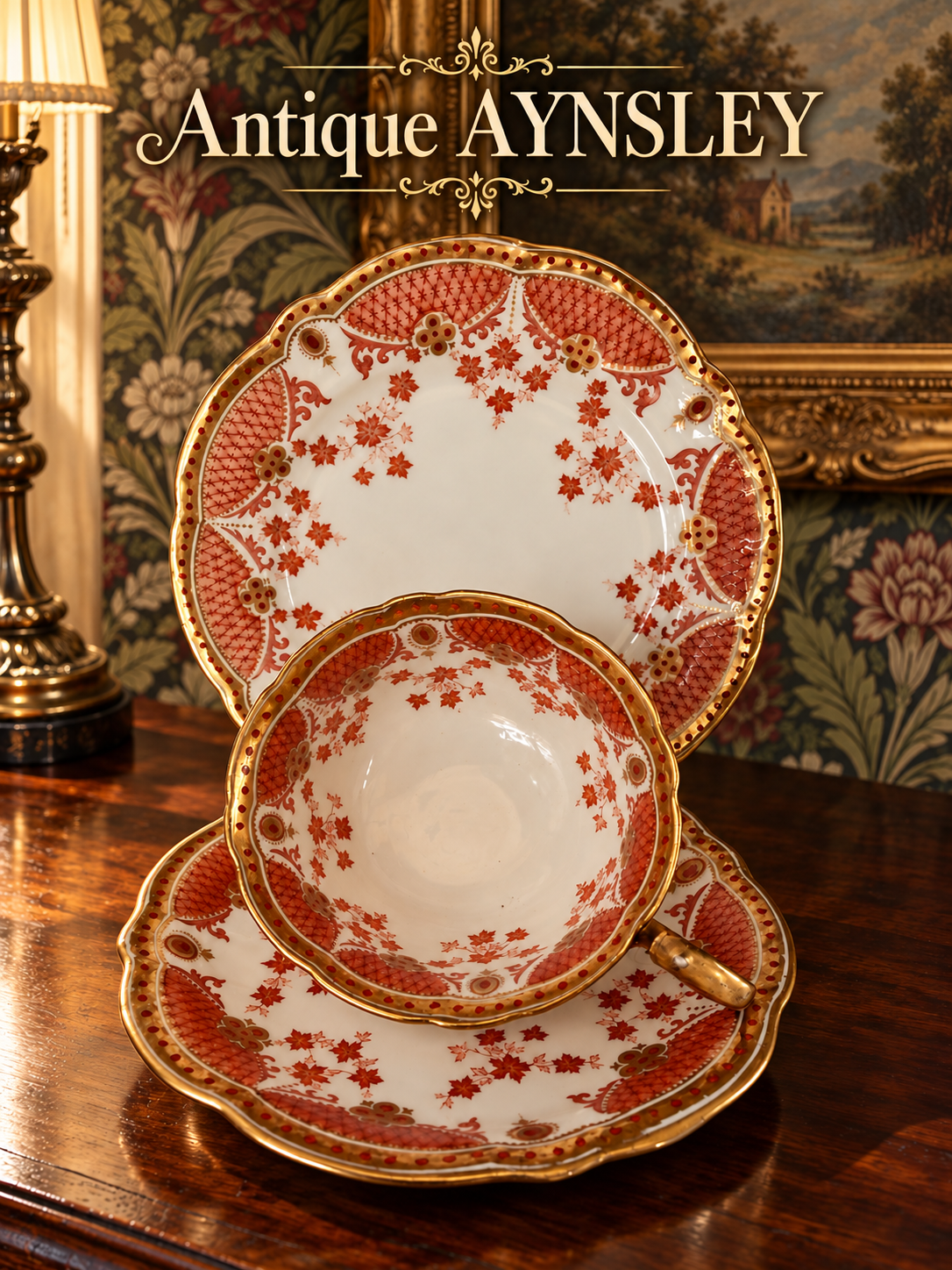 Antique. AYNSLEY. Trio