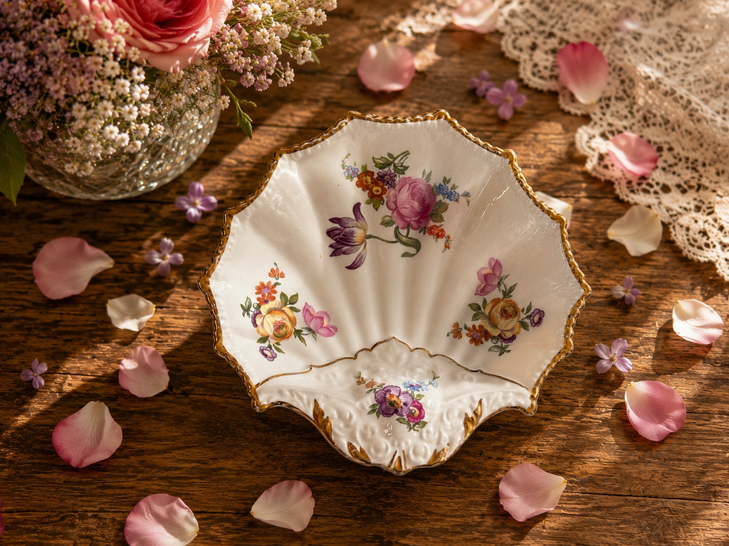 Aynsley “Cottage Garden” Shell Dish