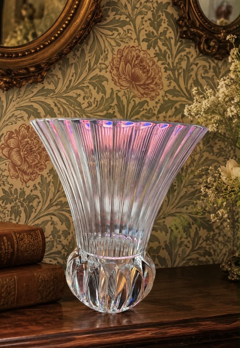 Large Crystal Vase