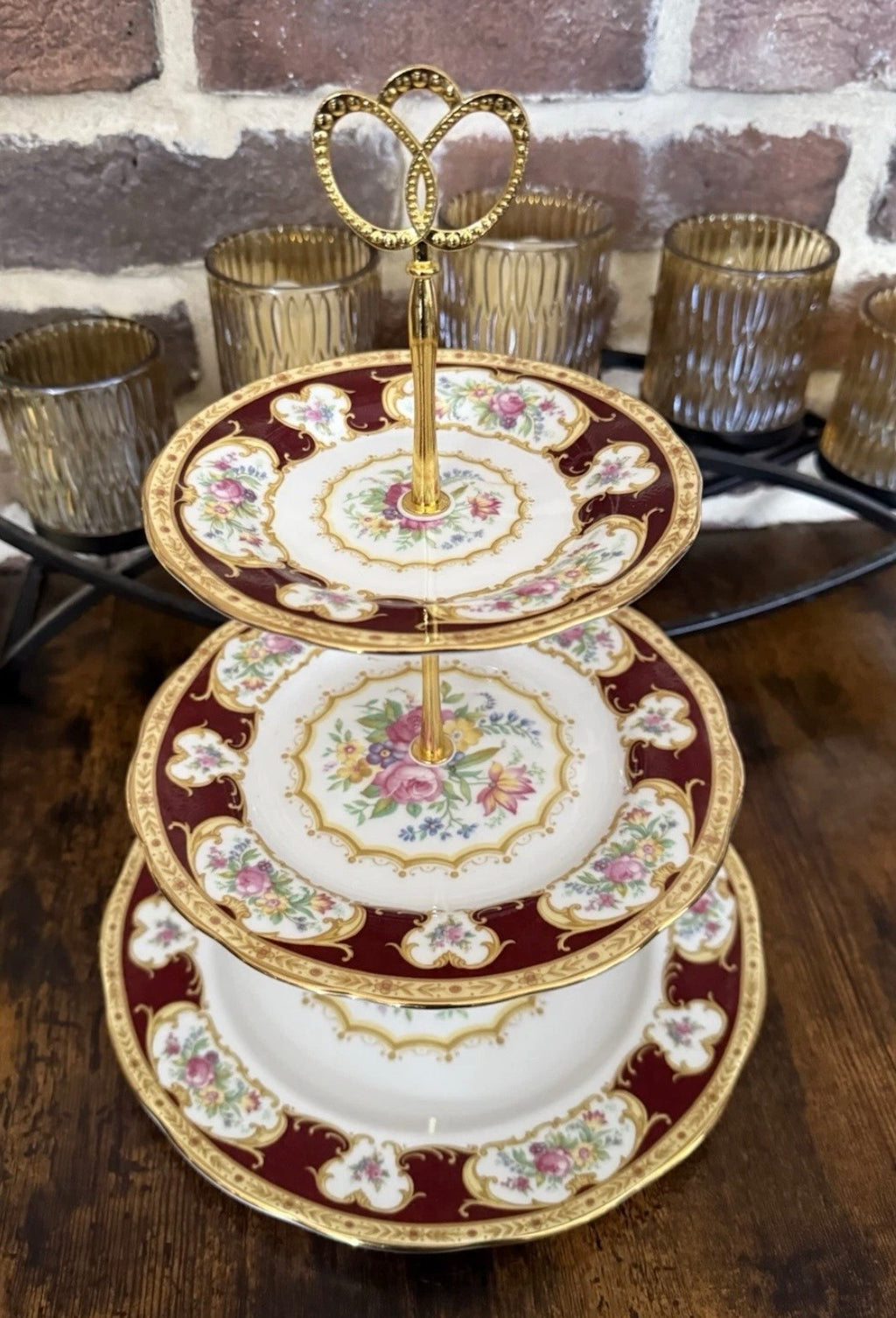 Royal Albert. Lady Hamilton. 3 Tier Cake Stand