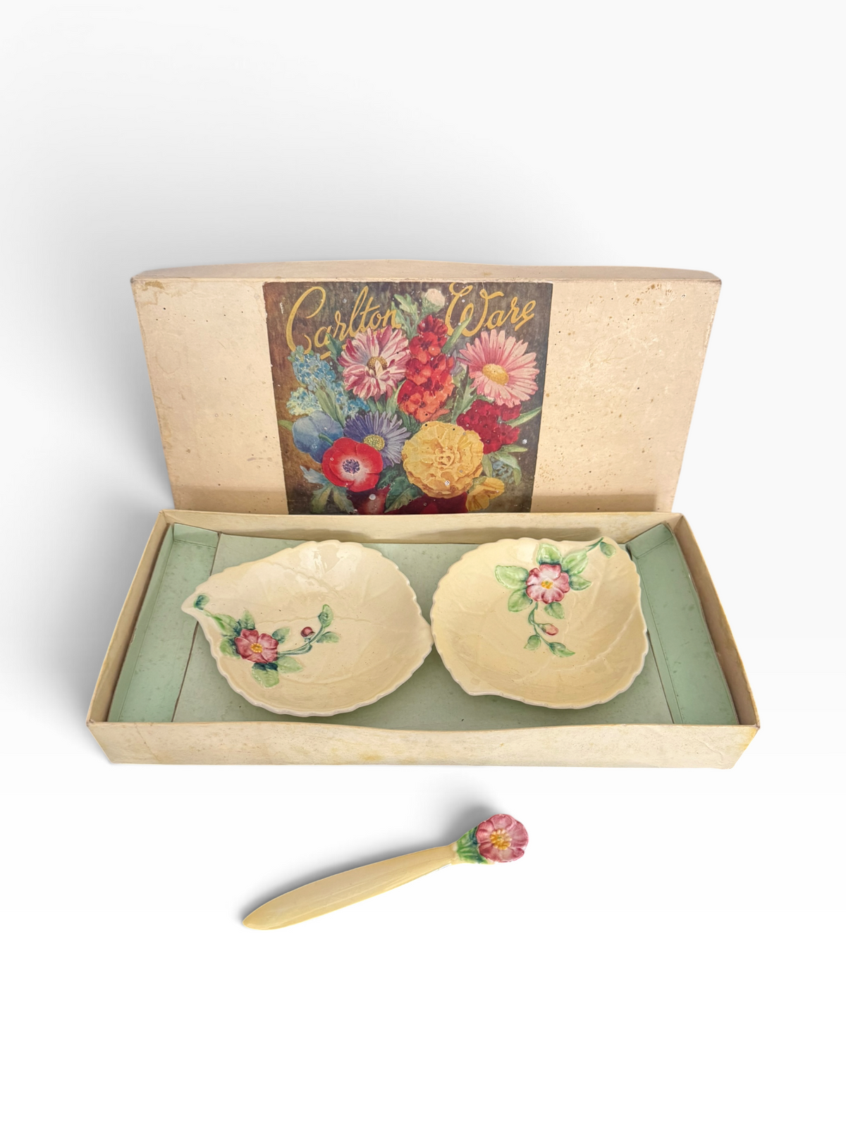 Carltonware. Two Dishes & Spoon
