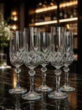 Edinburgh Crystal “Balmoral” Set of 5 Champagne Glasses