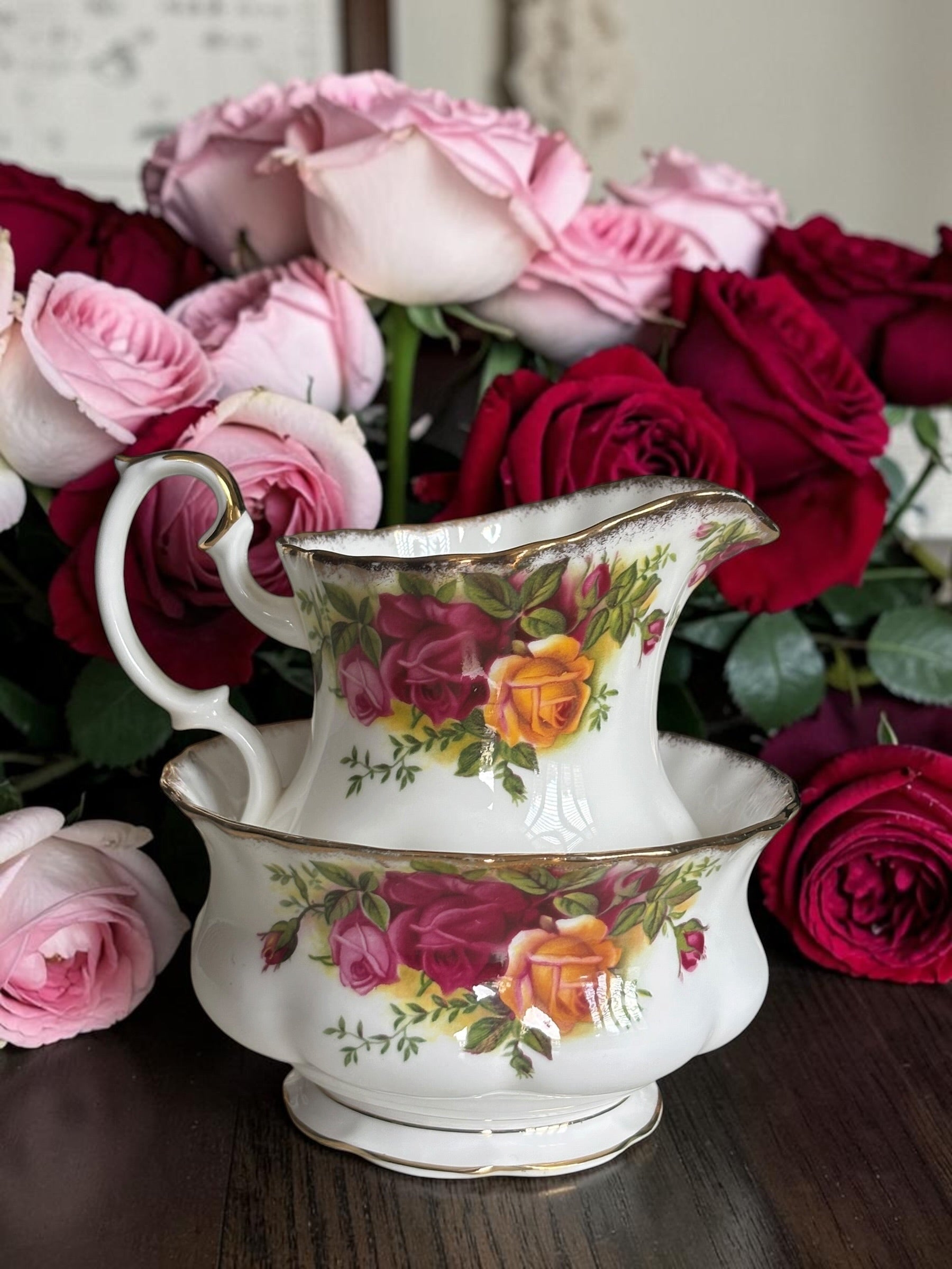 Second Quality Milk Jug & Sugar Bowl