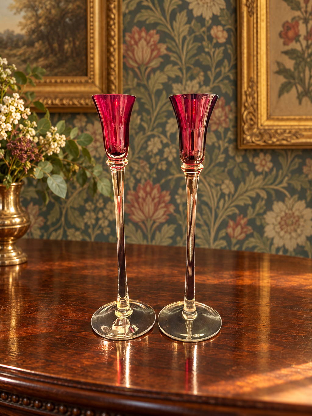 Tall Candlesticks. Matching Pair