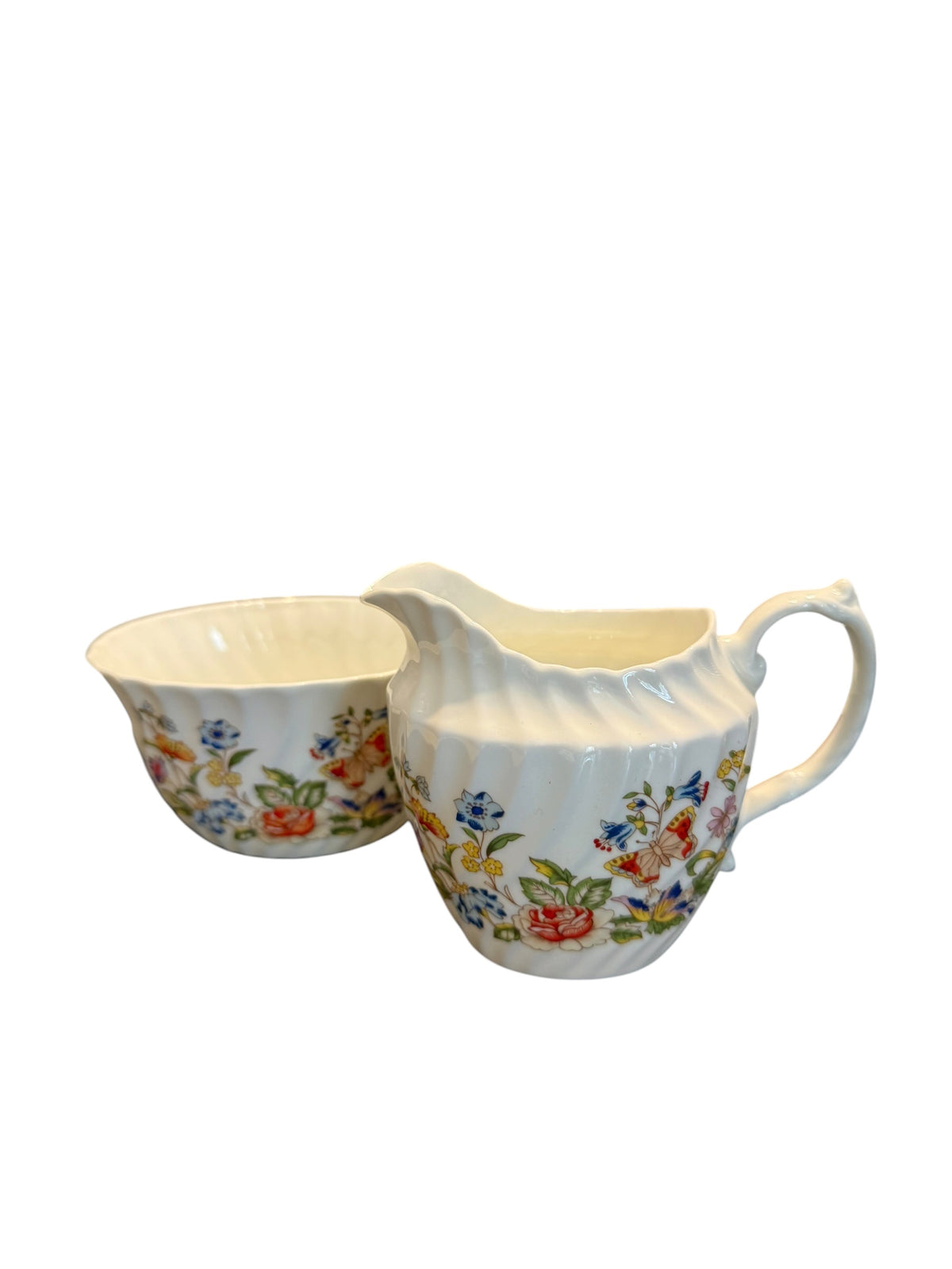 Aynsley Cottage Garden Milk Jug & Sugar Bowl