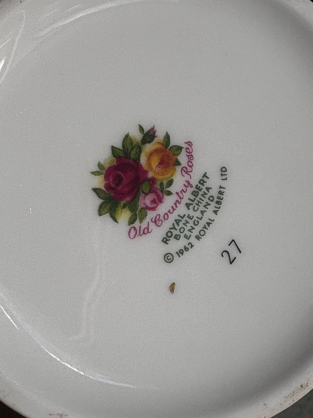Set of 2 Royal Albert Old Country Roses Ginger Jars (NO LIDS)