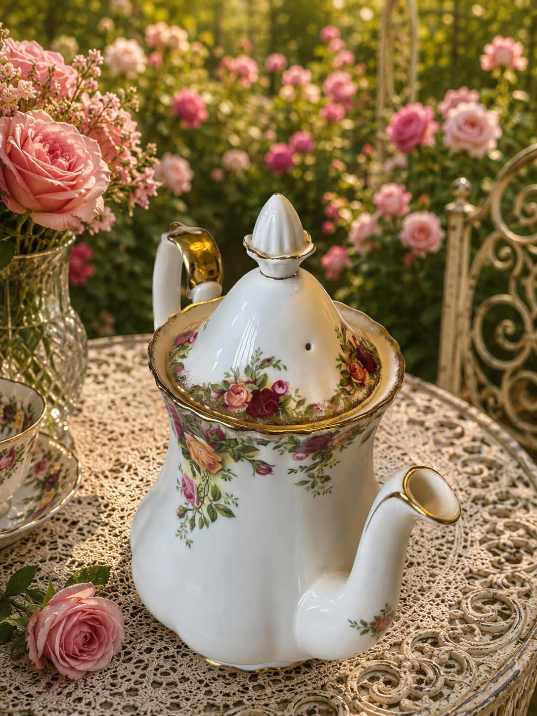 Royal Albert Old Country Roses Medium Coffee Pot