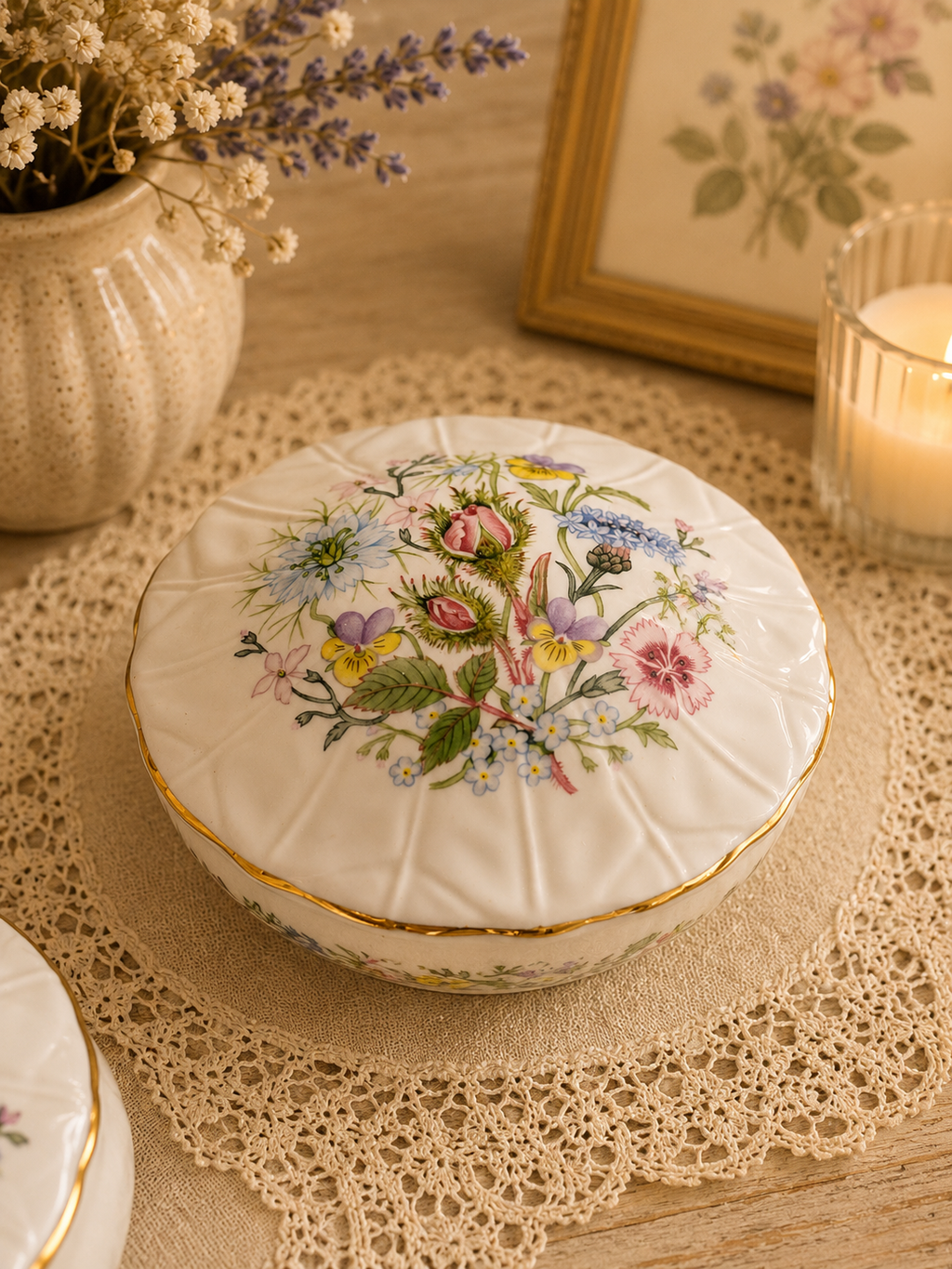 Aynsley “Wild Tudor” Trinket Box Set