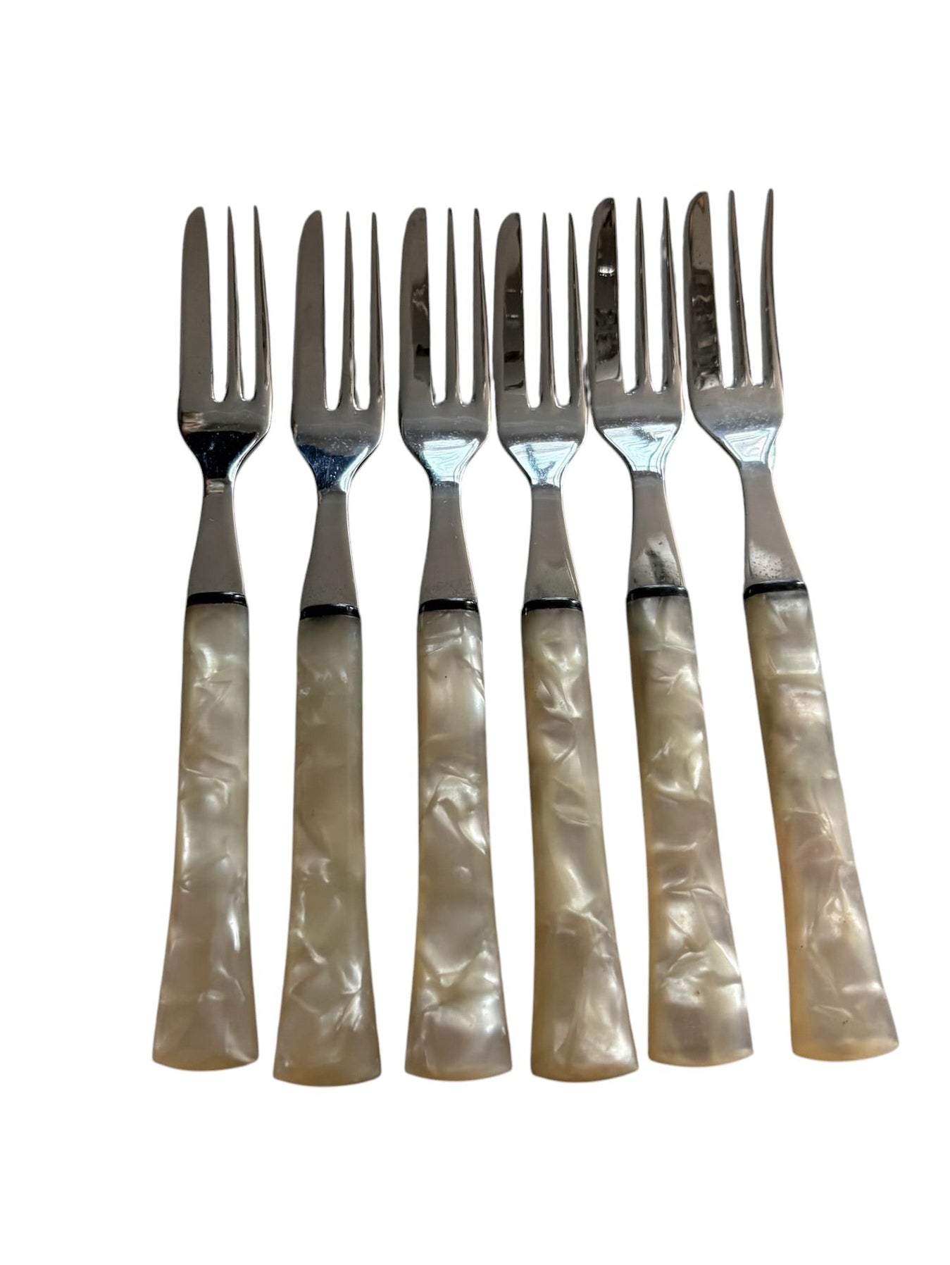Mother of Pearl Set of 6 Cake Forks