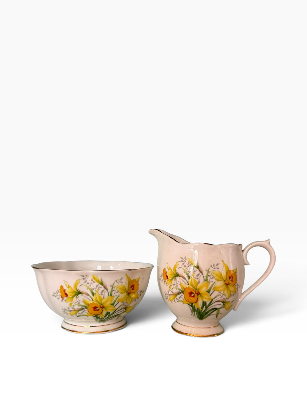 Royal Albert. Daffodil. Milk Jug & Sugar Bowl