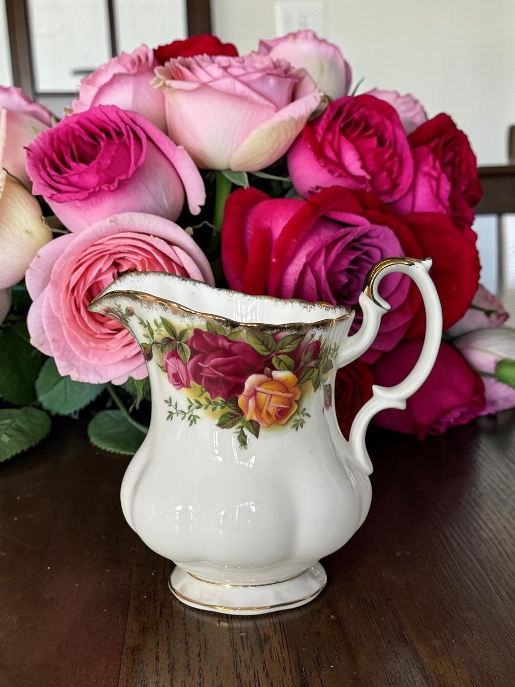 Second Quality Royal Albert Old Country Roses Coffee Creamer