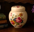 Vintage Sadler Hand-Painted Floral Ginger Jar
