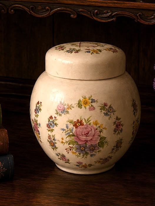 Vintage Sadler Hand-Painted Ginger Jar