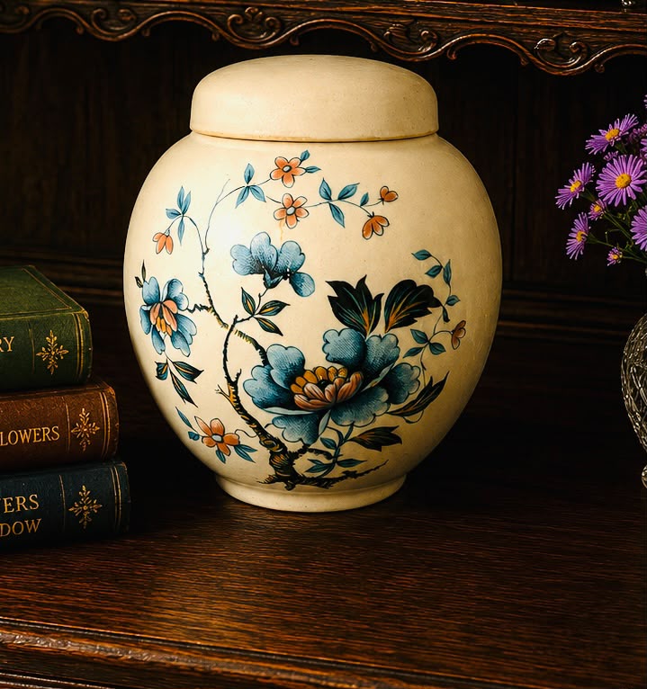 Vintage Sadler Hand-Painted Ginger Jar