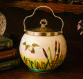 Vintage Biscuit Barrel with Lid & Handle