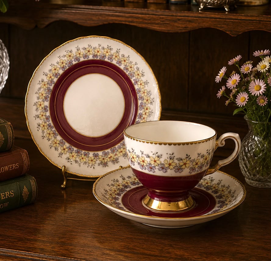 Vintage Tuscan Fine Bone China Trio