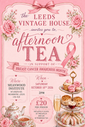 Breast Cancer Awareness Afternoon Tea Ticket - Saturday 10th October - 2pm