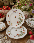 Coalport Strawberry Salad Plate Purple Butterfly
