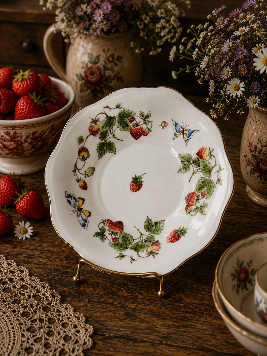 Coalport Strawberry Salad Bowl