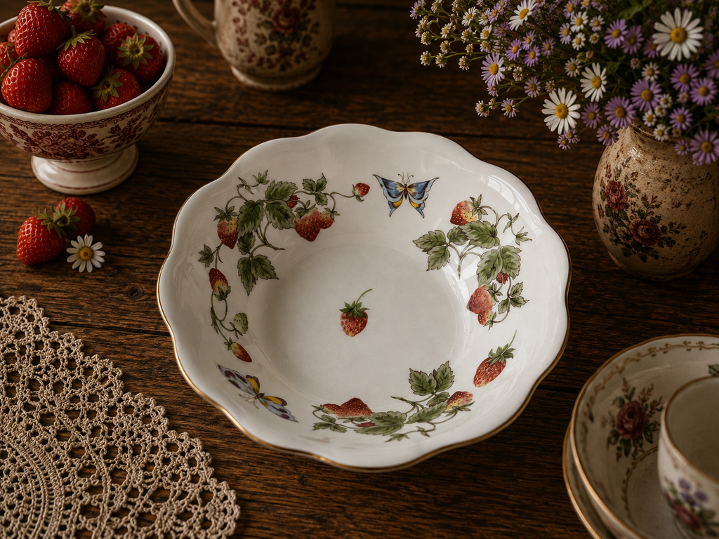 Coalport Strawberry Salad Bowl