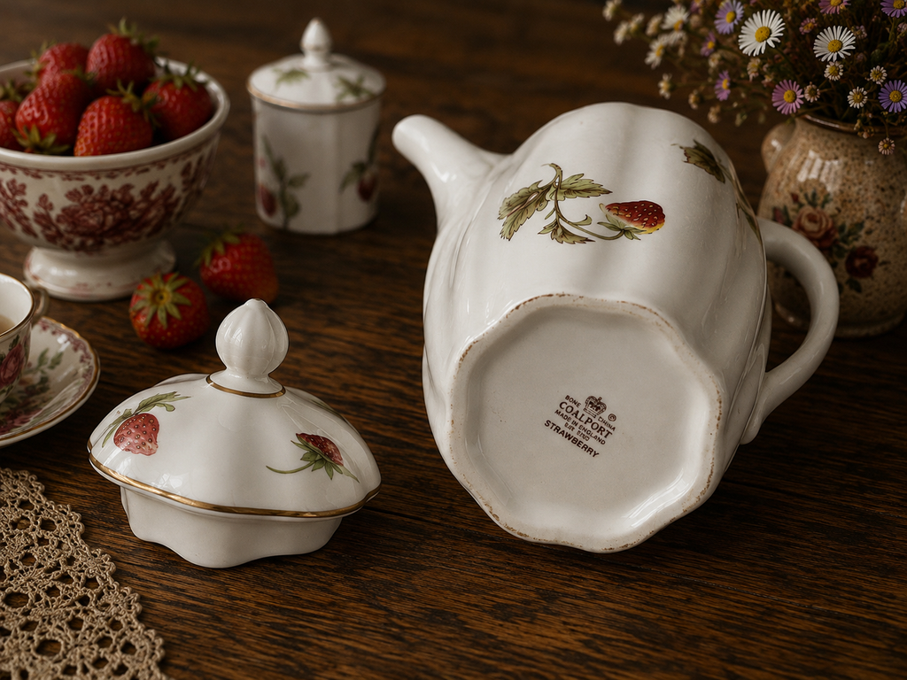 Coalport Strawberry Coffee Pot