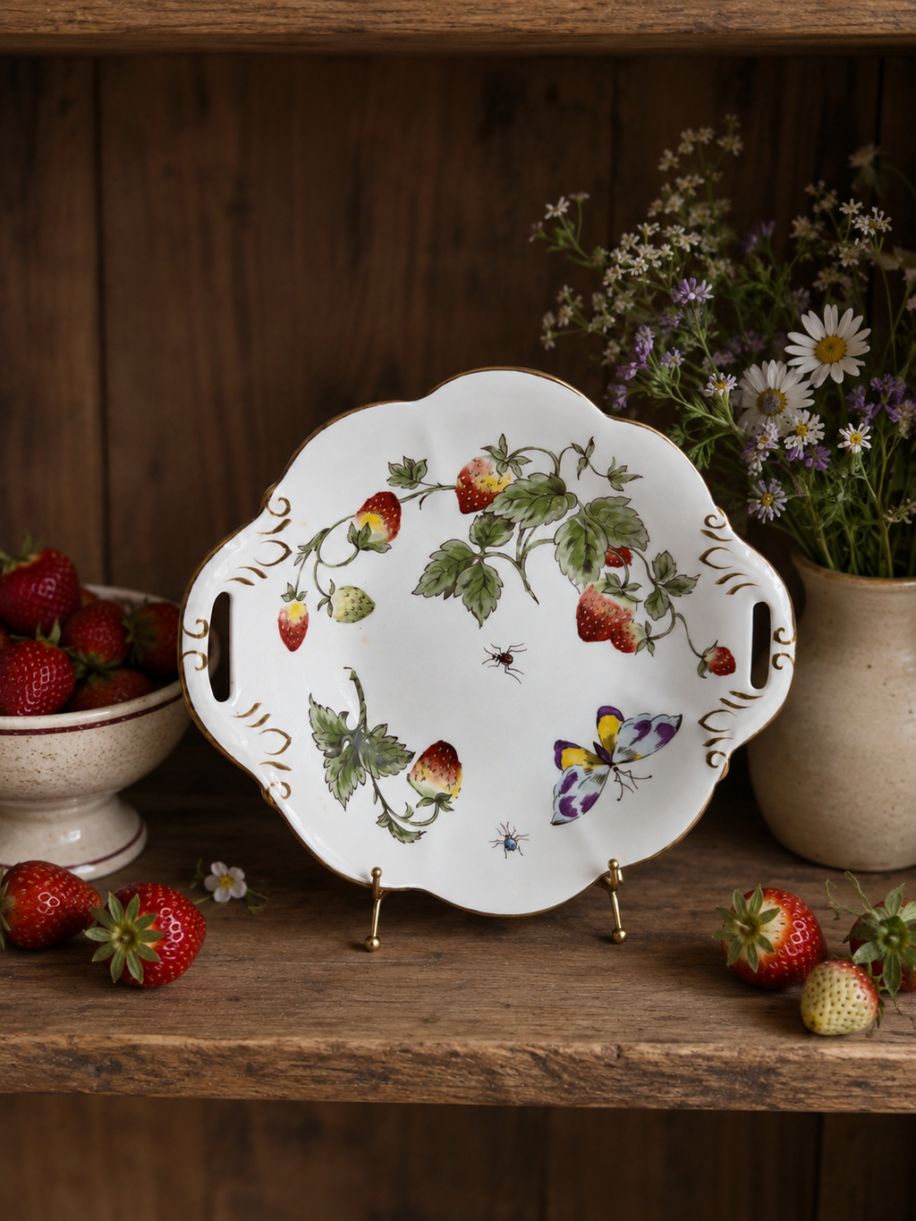 Coalport Strawberry Small Handled Bowl