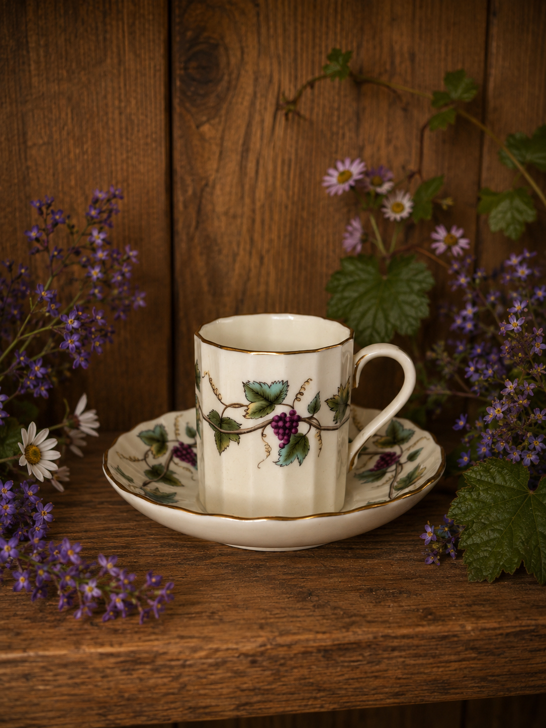 Royal Worcester Bacchanal Coffee Set