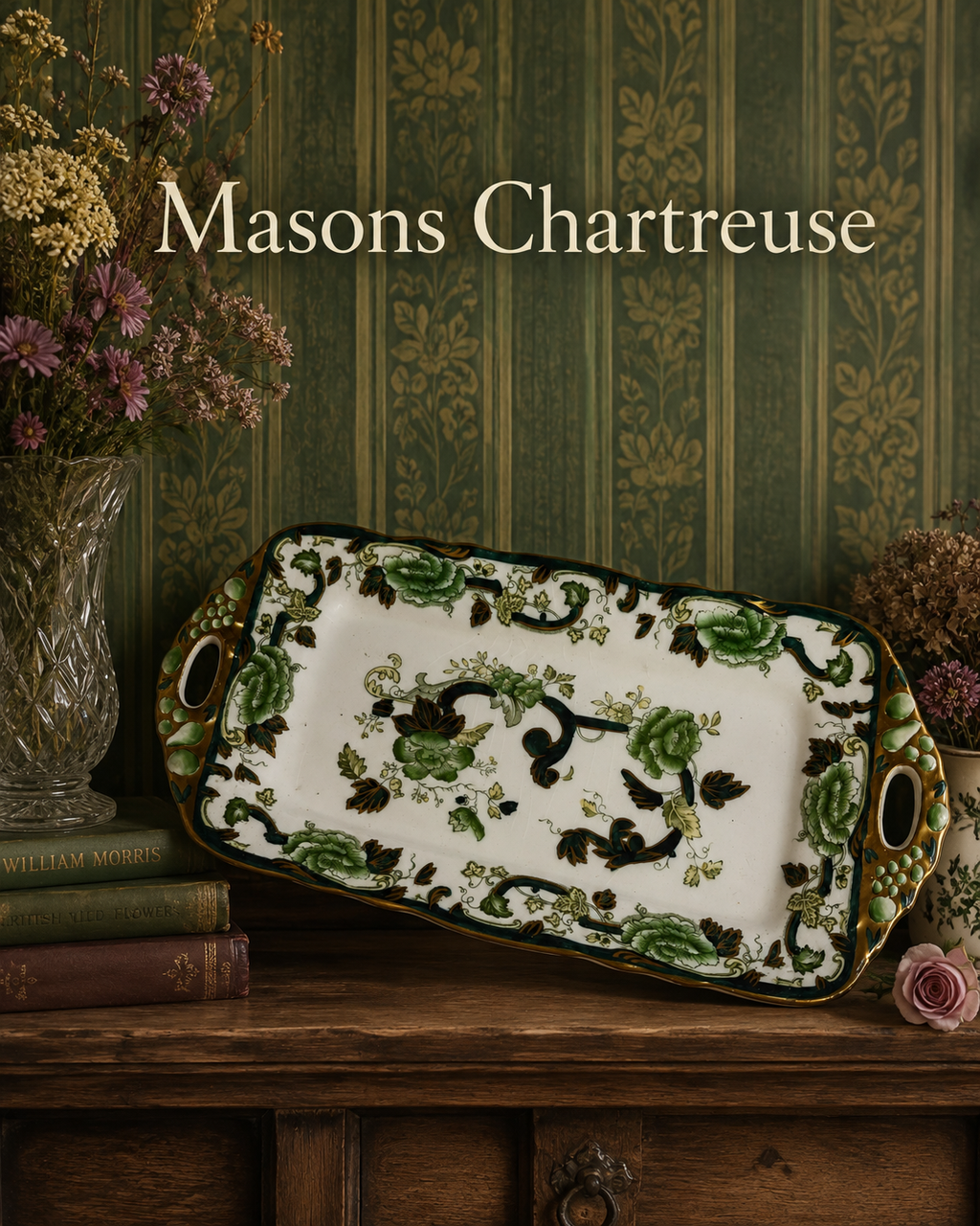 Masons Chartreuse Platter