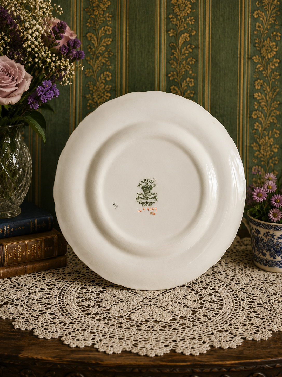Masons Chartreuse Large Plate
