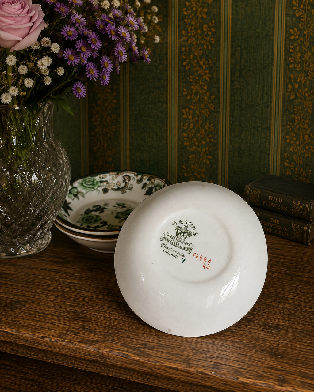 Masons Chartreuse Set of 6 Fruit Dishes