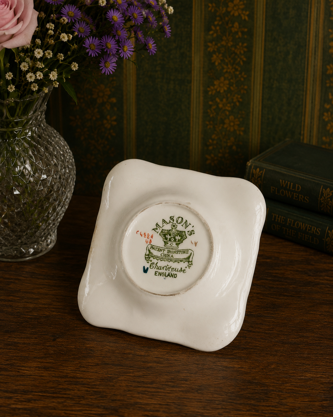 Masons Chartreuse Ashtray