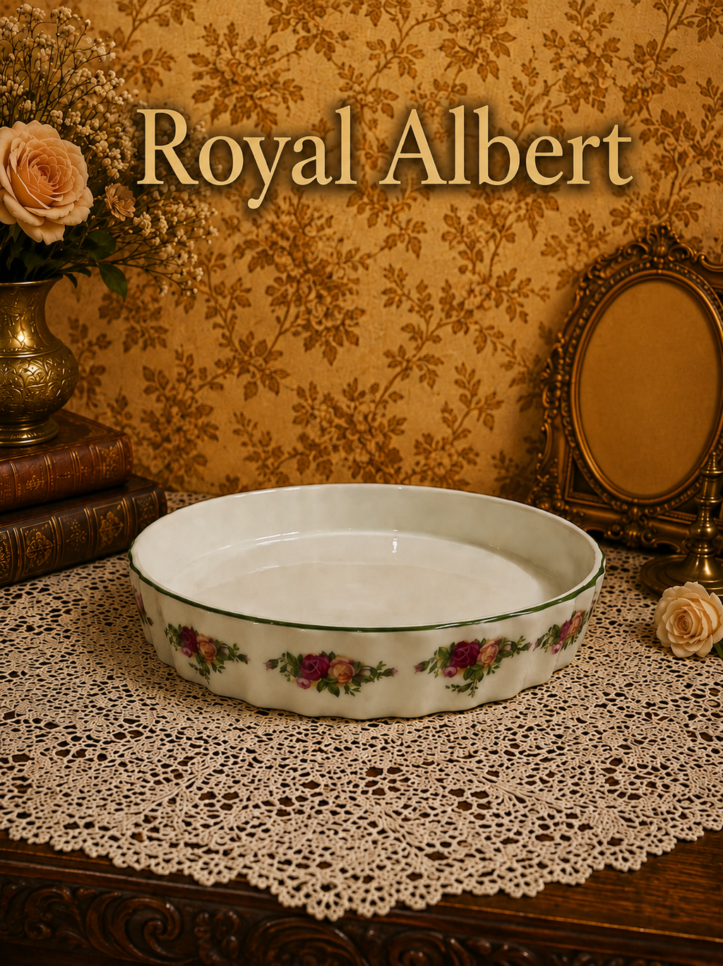 Royal Albert Flan Dish
